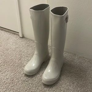 Beige Rain Boots